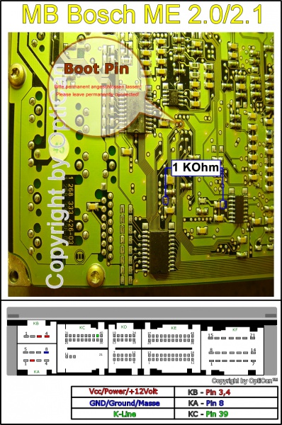 Mercedes ECU Gasoline Bosch ME2.0 ECUs 0 261 204 747 Immo Off main image 0